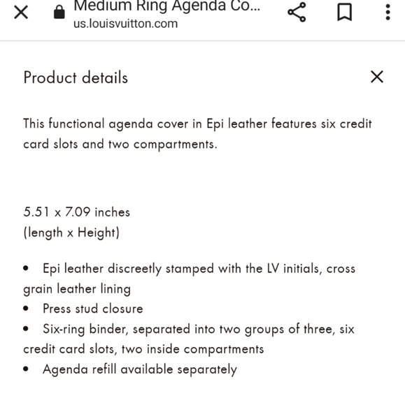 Louis Vuitton Agenda. - Picture 2 of 10